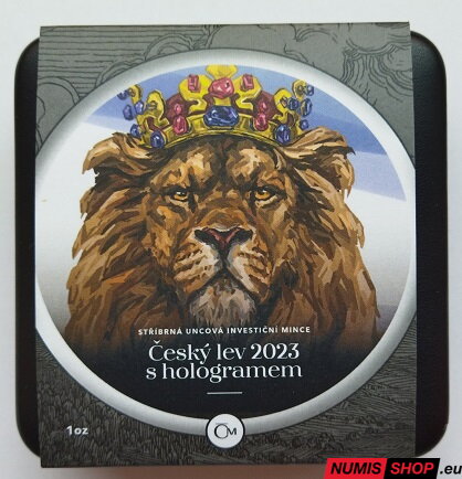 Česká republika - 1 oz Český lev s hologramom - 2023