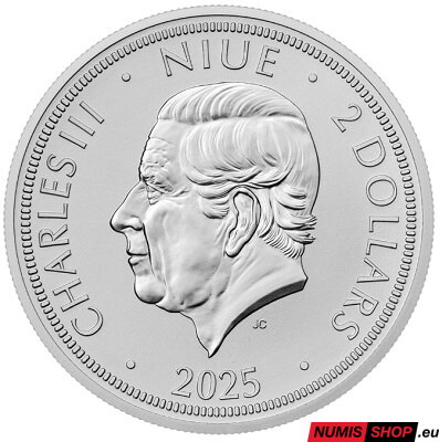 Česká republika - 1 oz Český lev - 2025 - číslovaný v karte