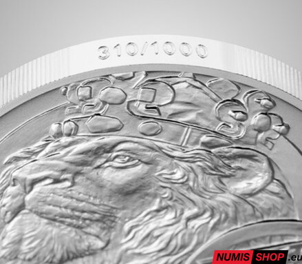 Česká republika - 1 oz Český lev - 2025 - číslovaný v karte