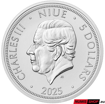 Česká republika - 2 oz Český lev - 2025 - číslovaný v karte