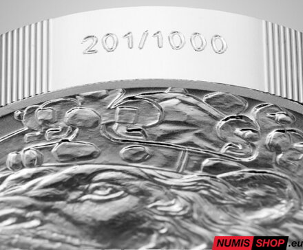 Česká republika - 2 oz Český lev - 2025 - číslovaný v karte