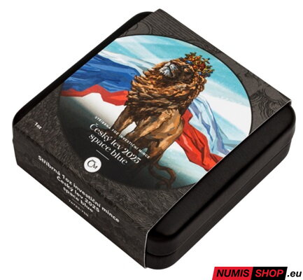 Česká republika - 1 oz Český lev - 2025 - space blue