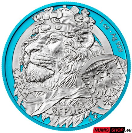 Česká republika - 1 oz Český lev - 2025 - space blue