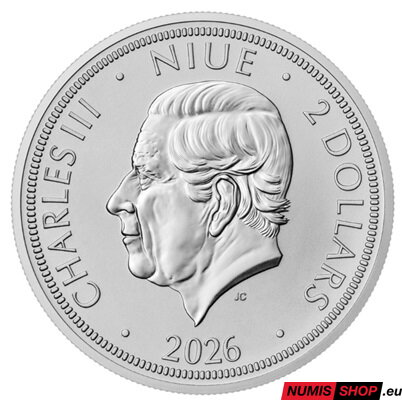 Česká republika - 1 oz Český lev - 2026 - číslovaný v karte