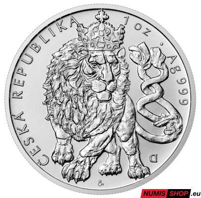 Česká republika - 1 oz Český lev - 2026 - číslovaný v karte