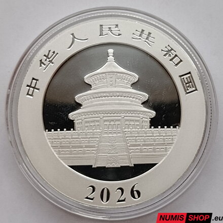 Čína - Panda - 2026 - investičné striebro