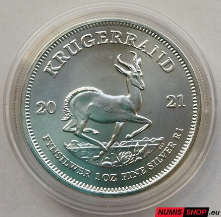 Južná Afrika - 1 oz Krugerrand - 2021 - investičné striebro