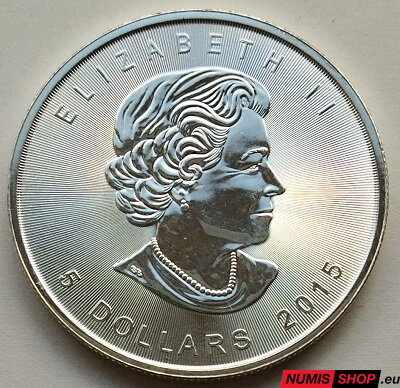 Kanada - 1 oz Maple Leaf - 2015 - investičné striebro