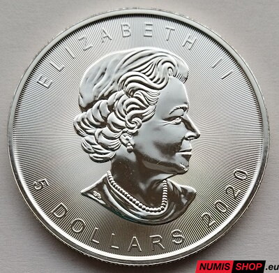 Kanada - 1 oz Maple Leaf - 2020 - investičné striebro