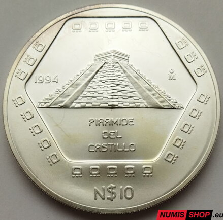 Mexiko - 5 oz Piramide del Castillo 1994