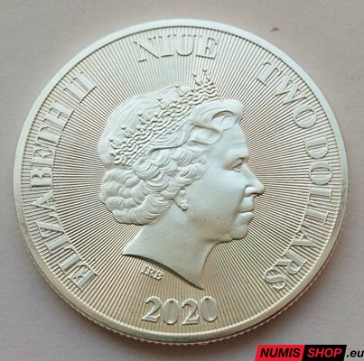 Niue - 1 oz - 2 dollars - Tree of life - 2020 - investičné striebro