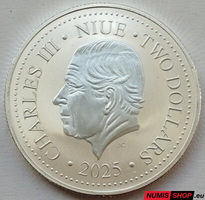Niue - 1 oz - 2 dollars - Silver Phoenix 2025 - proof - investičné striebro