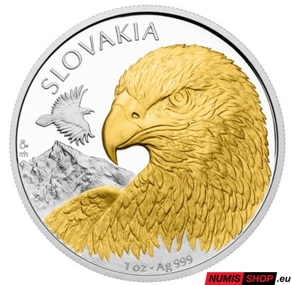 Slovensko - 1 oz Orol - 2025 - proof - pozlátené