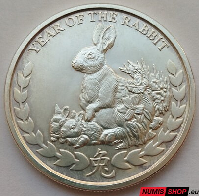 Somaliland - 1 oz Year of the Rabbit - 2011 - investičné striebro