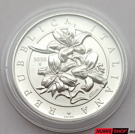 Taliansko - 1 oz Tauna a Flora (0,25 euro) - 2026 - investičné striebro