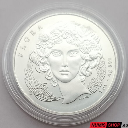 Taliansko - 1 oz Tauna a Flora (0,25 euro) - 2026 - investičné striebro