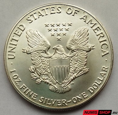 USA - 1 oz American Silver Eagle - 1992 - investičné striebro