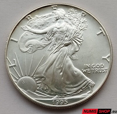 USA - 1 oz American Silver Eagle - 1995 - investičné striebro