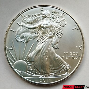 USA - 1 oz American Silver Eagle - 2011 - investičné striebro