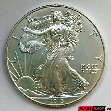 USA - 1 oz American Silver Eagle - 2013 - investičné striebro