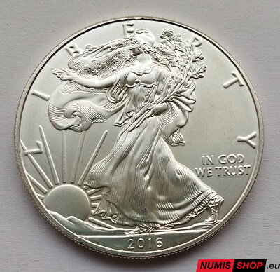 USA - 1 oz American Silver Eagle - 2016 - investičné striebro