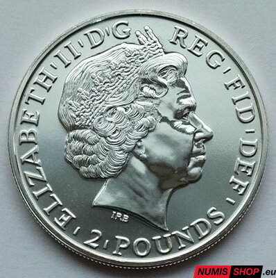 Veľká Británia - 1 oz - 2 pounds Britannia - 2011 - investičné striebro