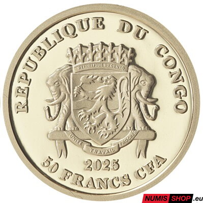 Kongo - 50 francs - 2025 - 1/10 oz Au - Moreplavci a objavitelia - Vasco da Gama Kongo - 50 francs - 2025 - 1/10 oz Au - Moreplavci a objavitelia - Vasco da Gama
