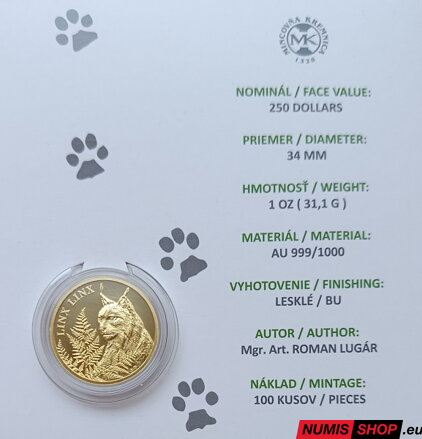 Niue - 250 dollars - 2017 - 1 oz Au - Rys