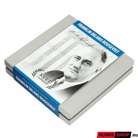 Strieborná medaila - Kult osobnosti - F. D. Roosevelt - proof