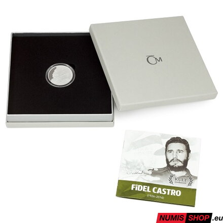 Strieborná medaila - Kult osobnosti - Fidel Castro - proof