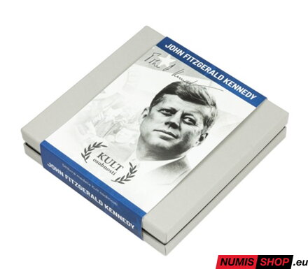 Strieborná medaila - Kult osobnosti - J. F. Kennedy - proof