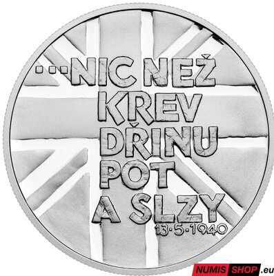 Strieborná medaila - Kult osobnosti - Winston Churchill - proof