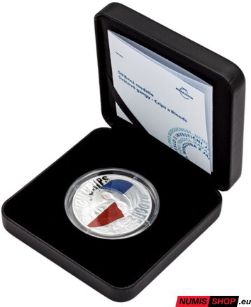 Strieborná medaila - Svetové gangy - Crips and Bloods - reverse proof