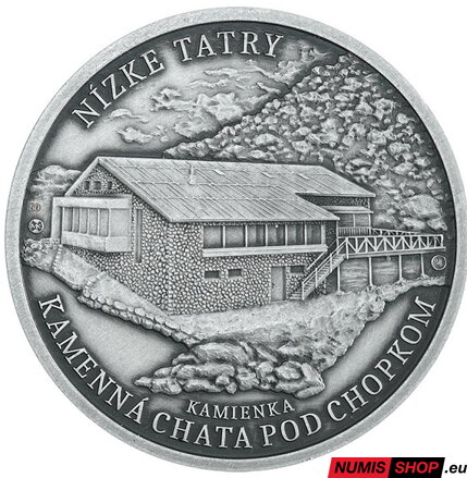Strieborná medaila - Horské chaty na Slovensku - Nízke Tatry - Kamenná chata pod Chopkom