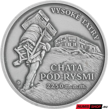 Mosadzná medaila - Horské chaty na Slovensku - Chata pod Rysmi