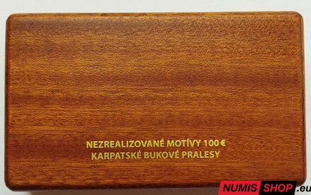 Nezrealizované motívy - 100 eur 2015 - Bukové pralesy