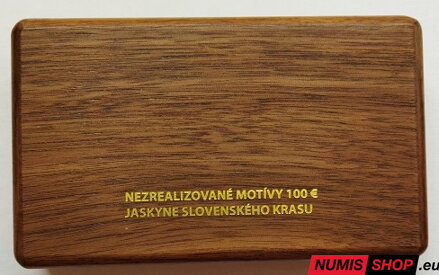 Nezrealizované motívy - 100 eur 2017 - Jaskyne Slovenského krasu