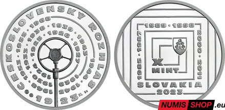 Nezrealizované motívy - 10 eur 2023 - Začiatok pravidelného vysielania československého rozhlasu