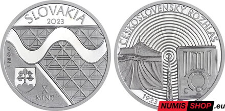 Nezrealizované motívy - 10 eur 2023 - Začiatok pravidelného vysielania československého rozhlasu