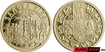 Nezrealizované motívy - 100 eur 2023 - Samova ríša