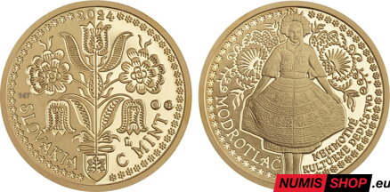 Nezrealizované motívy - 100 eur 2024 - Modrotlač