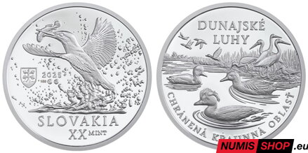 Nezrealizované motívy - 20 eur 2025 - Dunajské luhy Nezrealizované motívy - 20 eur 2025 - Dunajské luhy