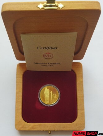 1 Sk Slovensko 1998 - Au - zlatý odrazok
