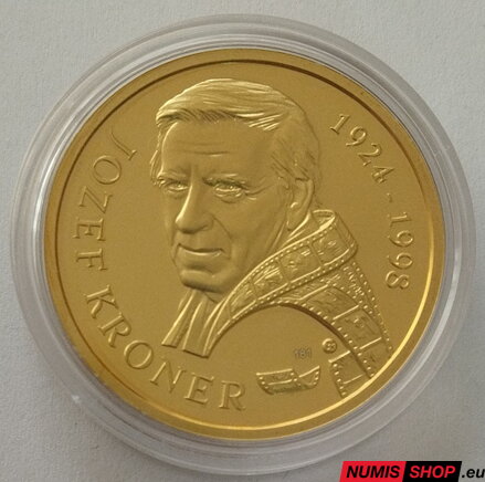 Mosadzná pozlátená medaila - Jozef Kroner