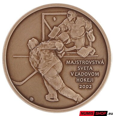 Slovensko - mosadzná medaila Zlatí chlapci z Göteborgu 2002 - 20. výročie