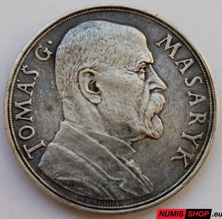 Medaila - T. G. Masaryk - 85. výročie narodenia prvého prezidenta ČSR - 42 mm - striebro