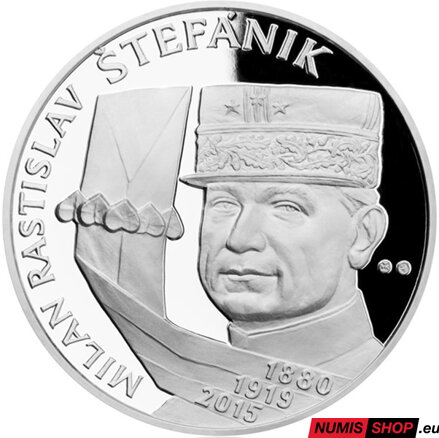 Sada strieborných medailí T. G. Masaryk a M. R. Štefánik - PROOF