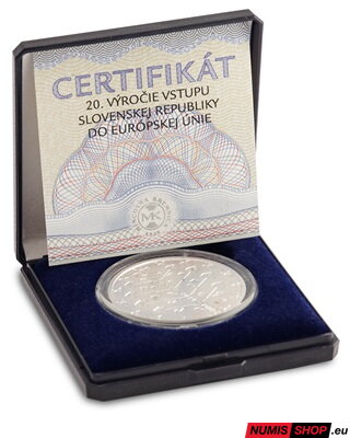 Strieborná medaila - Vstup Slovenska do Európskej únie - 20. výročie