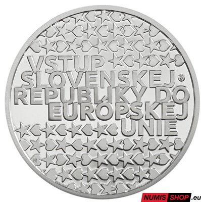 Strieborná medaila - Vstup Slovenska do Európskej únie - 20. výročie