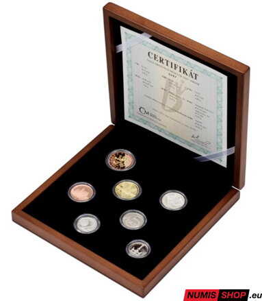 Sada mincí ČR 2025 - PROOF - drevená etua